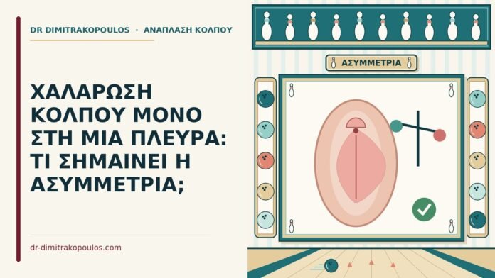 χαλάρωση κόλπου μόνο στη μία πλευρά