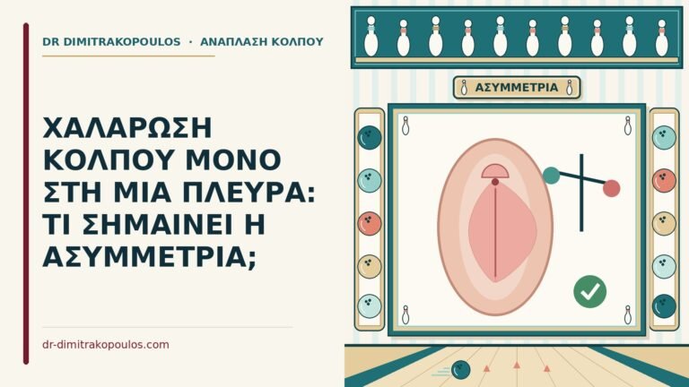 χαλάρωση κόλπου μόνο στη μία πλευρά