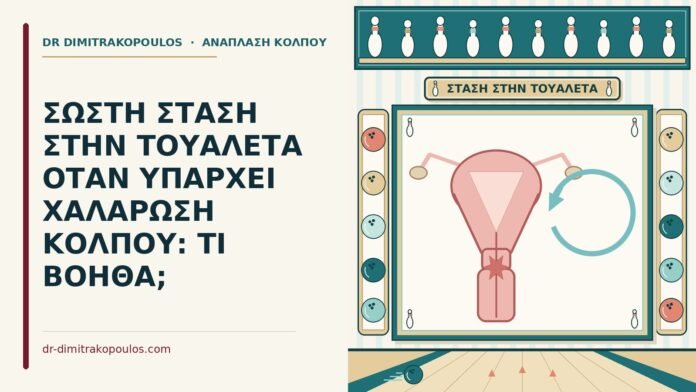 ΣΩΣΤΗ ΣΤΑΣΗ ΣΤΗΝ ΤΟΥΑΛΕΤΑ ΟΤΑΝ ΥΠΑΡΧΕΙ ΧΑΛΑΡΩΣΗ ΚΟΛΠΟΥ: ΤΙ ΒΟΗΘΑ; στάση στην τουαλέτα