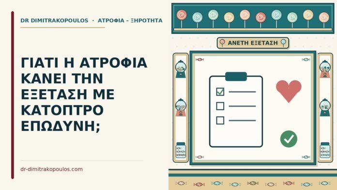 εξέταση με κάτοπτρο