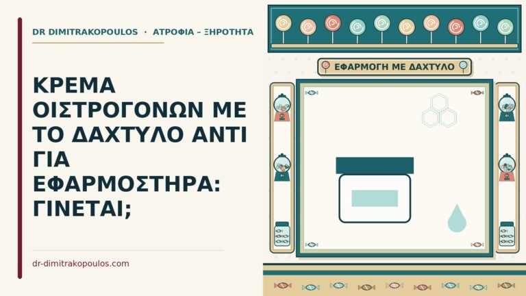 κρέμα οιστρογόνων με το δάχτυλο
