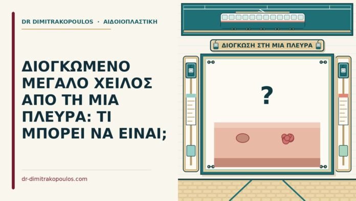 διογκωμένο μεγάλο χείλος