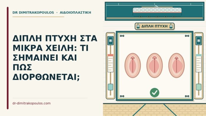 διπλή πτυχή στα μικρά χείλη