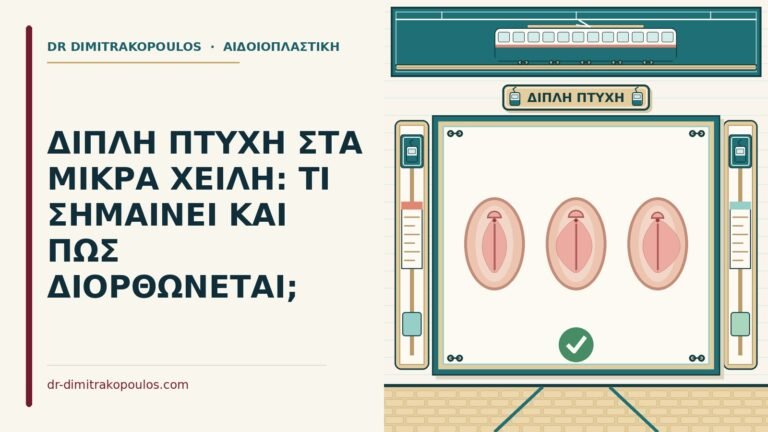 διπλή πτυχή στα μικρά χείλη