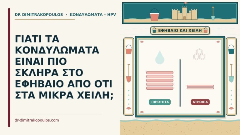 σκληρά κονδυλώματα στο εφήβαιο