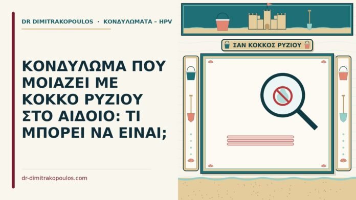 ΚΟΝΔΥΛΩΜΑ ΠΟΥ ΜΟΙΑΖΕΙ ΜΕ ΚΟΚΚΟ ΡΥΖΙΟΥ ΣΤΟ ΑΙΔΟΙΟ: ΤΙ ΜΠΟΡΕΙ ΝΑ ΕΙΝΑΙ; κονδύλωμα σαν κόκκος ρυζιού στο αιδοίο