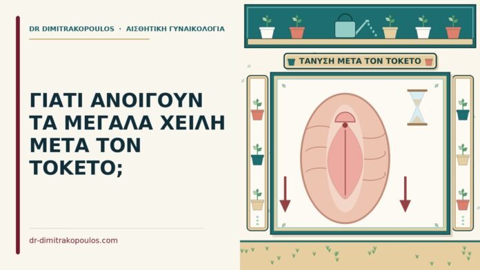 ΓΙΑΤΙ ΑΝΟΙΓΟΥΝ ΤΑ ΜΕΓΑΛΑ ΧΕΙΛΗ ΜΕΤΑ ΤΟΝ ΤΟΚΕΤΟ; μεγάλα χείλη που ανοίγουν μετά τον τοκετό