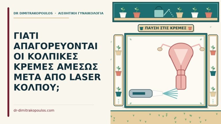 κολπικές κρέμες μετά από laser κόλπου