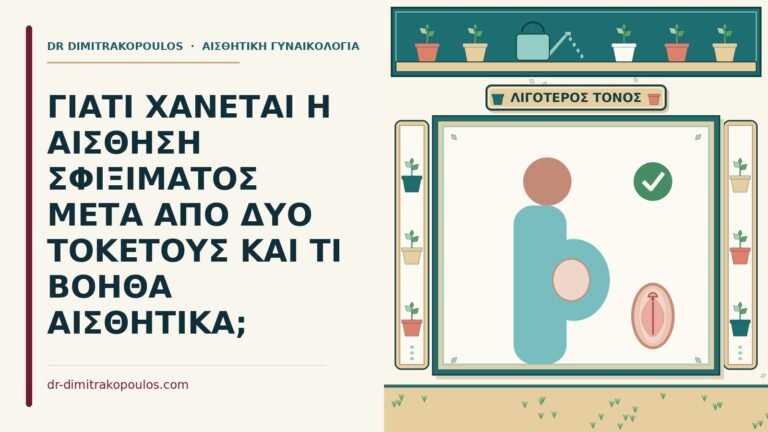 αίσθηση σφιξίματος μετά από δύο τοκετούς