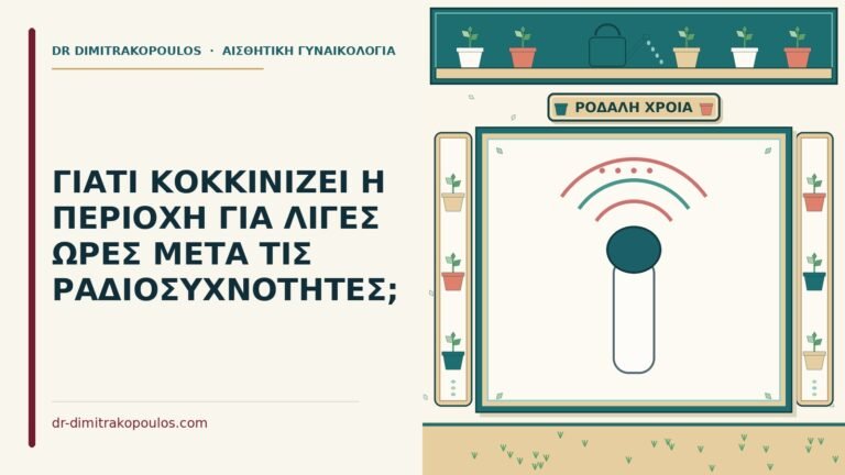 κοκκινίλα μετά τις ραδιοσυχνότητες