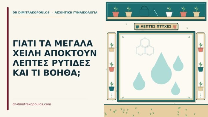 ΓΙΑΤΙ ΤΑ ΜΕΓΑΛΑ ΧΕΙΛΗ ΑΠΟΚΤΟΥΝ ΛΕΠΤΕΣ ΡΥΤΙΔΕΣ ΚΑΙ ΤΙ ΒΟΗΘΑ; λεπτές ρυτίδες στα μεγάλα χείλη