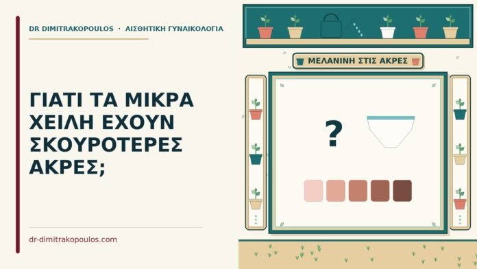 ΓΙΑΤΙ ΤΑ ΜΙΚΡΑ ΧΕΙΛΗ ΕΧΟΥΝ ΣΚΟΥΡΟΤΕΡΕΣ ΑΚΡΕΣ; σκουρότερες άκρες στα μικρά χείλη