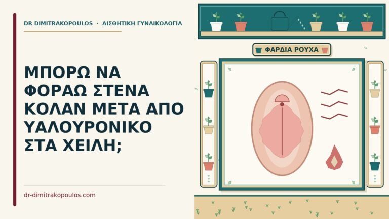 στενό κολάν μετά από υαλουρονικό