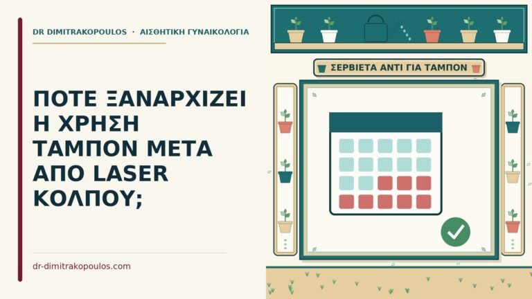 ταμπόν μετά από laser κόλπου
