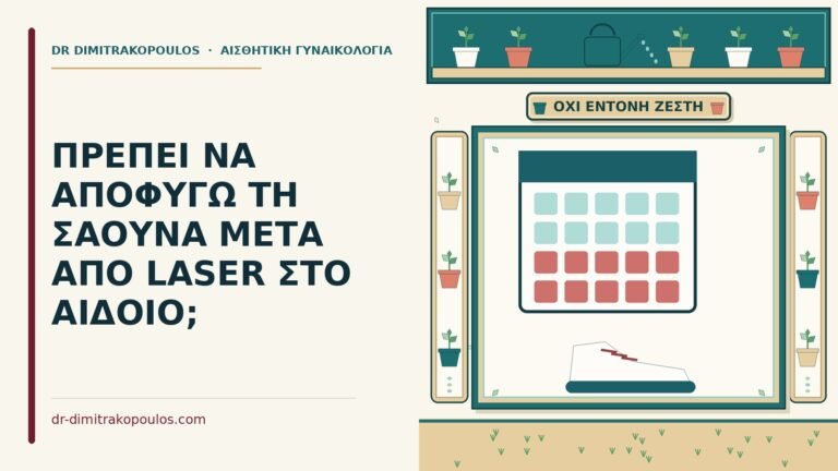 σάουνα μετά από laser στο αιδοίο
