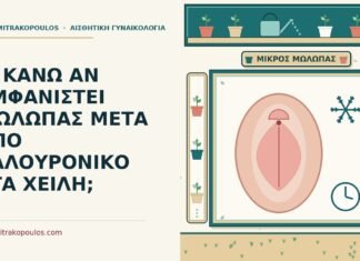 μώλωπας μετά από υαλουρονικό
