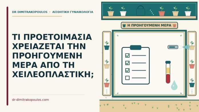 προετοιμασία πριν από τη χειλεοπλαστική