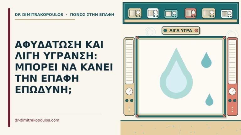 αφυδάτωση και λίγη ύγρανση