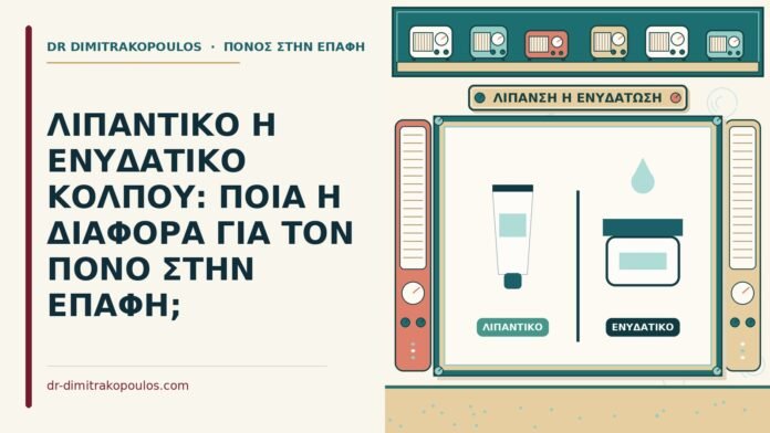ΛΙΠΑΝΤΙΚΟ Η ΕΝΥΔΑΤΙΚΟ ΚΟΛΠΟΥ: ΠΟΙΑ Η ΔΙΑΦΟΡΑ ΓΙΑ ΤΟΝ ΠΟΝΟ ΣΤΗΝ ΕΠΑΦΗ; λιπαντικό ή ενυδατικό κόλπου