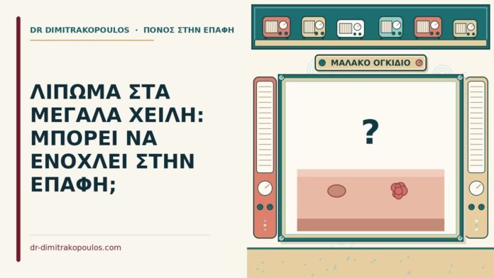 ΛΙΠΩΜΑ ΣΤΑ ΜΕΓΑΛΑ ΧΕΙΛΗ: ΜΠΟΡΕΙ ΝΑ ΕΝΟΧΛΕΙ ΣΤΗΝ ΕΠΑΦΗ; λίπωμα στα μεγάλα χείλη