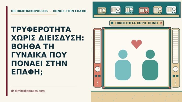ΤΡΥΦΕΡΟΤΗΤΑ ΧΩΡΙΣ ΔΙΕΙΣΔΥΣΗ: ΒΟΗΘΑ ΤΗ ΓΥΝΑΙΚΑ ΠΟΥ ΠΟΝΑΕΙ ΣΤΗΝ ΕΠΑΦΗ; τρυφερότητα χωρίς διείσδυση
