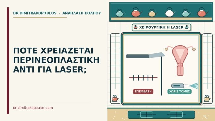 ΠΟΤΕ ΧΡΕΙΑΖΕΤΑΙ ΠΕΡΙΝΕΟΠΛΑΣΤΙΚΗ ΑΝΤΙ ΓΙΑ LASER; περινεοπλαστική