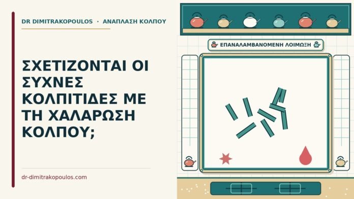 ΣΧΕΤΙΖΟΝΤΑΙ ΟΙ ΣΥΧΝΕΣ ΚΟΛΠΙΤΙΔΕΣ ΜΕ ΤΗ ΧΑΛΑΡΩΣΗ ΚΟΛΠΟΥ; συχνές κολπίτιδες