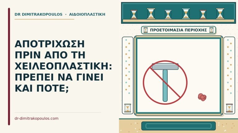 αποτρίχωση πριν από τη χειλεοπλαστική