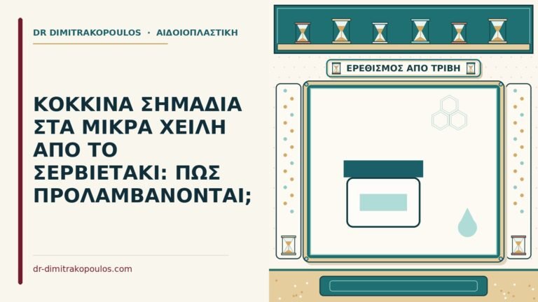 κόκκινα σημάδια στα μικρά χείλη