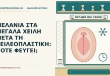 ΜΕΛΑΝΙΑ ΣΤΑ ΜΕΓΑΛΑ ΧΕΙΛΗ ΜΕΤΑ ΤΗ ΧΕΙΛΕΟΠΛΑΣΤΙΚΗ: ΠΟΤΕ ΦΕΥΓΕΙ; μελανιά στα μεγάλα χείλη