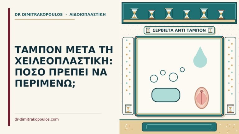 ταμπόν μετά τη χειλεοπλαστική