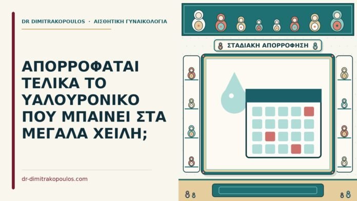ΑΠΟΡΡΟΦΑΤΑΙ ΤΕΛΙΚΑ ΤΟ ΥΑΛΟΥΡΟΝΙΚΟ ΠΟΥ ΜΠΑΙΝΕΙ ΣΤΑ ΜΕΓΑΛΑ ΧΕΙΛΗ; υαλουρονικό στα μεγάλα χείλη