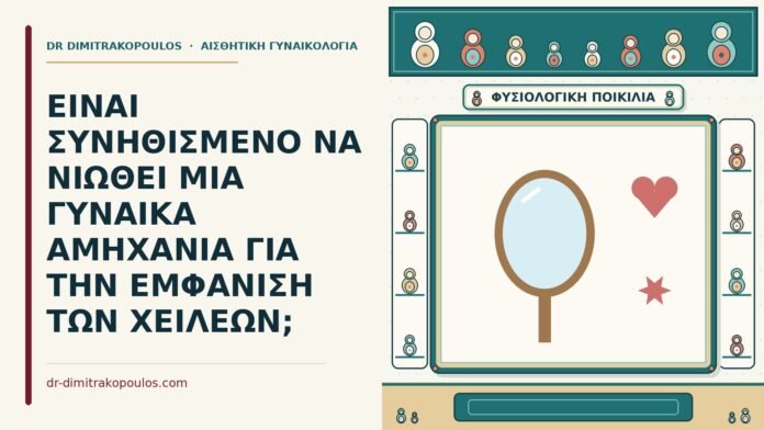 ΕΙΝΑΙ ΣΥΝΗΘΙΣΜΕΝΟ ΝΑ ΝΙΩΘΕΙ ΜΙΑ ΓΥΝΑΙΚΑ ΑΜΗΧΑΝΙΑ ΓΙΑ ΤΗΝ ΕΜΦΑΝΙΣΗ ΤΩΝ ΧΕΙΛΕΩΝ; αμηχανία για την εμφάνιση των χειλέων