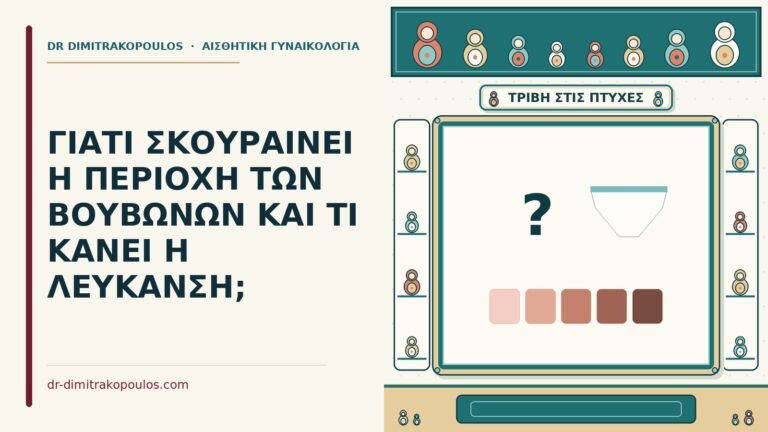 σκούρα περιοχή στους βουβώνες