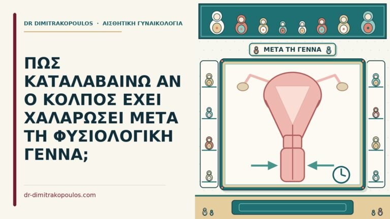 χαλάρωση του κόλπου μετά τη γέννα