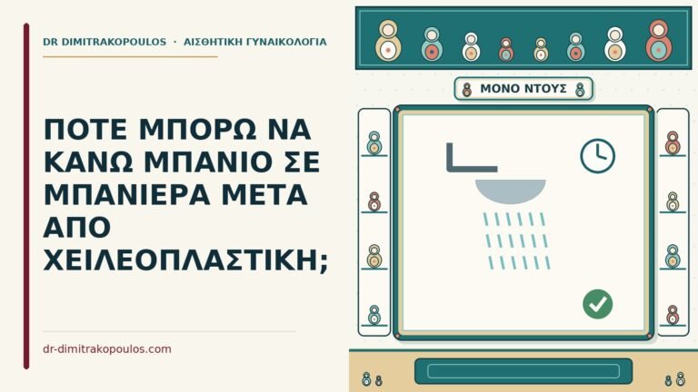 μπάνιο σε μπανιέρα μετά από χειλεοπλαστική