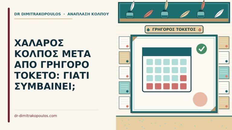 χαλαρός κόλπος μετά από γρήγορο τοκετό