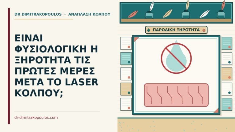 ξηρότητα τις πρώτες μέρες μετά το laser κόλπου