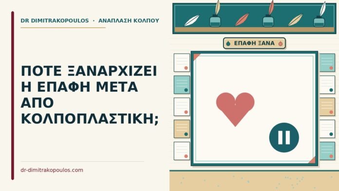 ΠΟΤΕ ΞΑΝΑΡΧΙΖΕΙ Η ΕΠΑΦΗ ΜΕΤΑ ΑΠΟ ΚΟΛΠΟΠΛΑΣΤΙΚΗ; επαφή μετά από κολποπλαστική