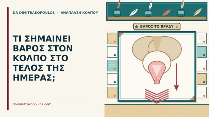 ΤΙ ΣΗΜΑΙΝΕΙ ΒΑΡΟΣ ΣΤΟΝ ΚΟΛΠΟ ΣΤΟ ΤΕΛΟΣ ΤΗΣ ΗΜΕΡΑΣ; βάρος στον κόλπο