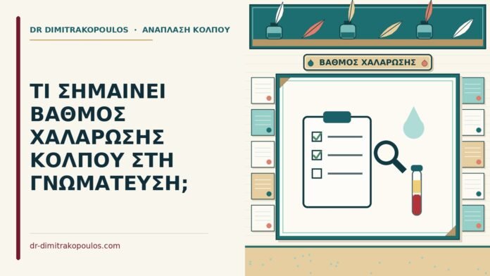 ΤΙ ΣΗΜΑΙΝΕΙ ΒΑΘΜΟΣ ΧΑΛΑΡΩΣΗΣ ΚΟΛΠΟΥ ΣΤΗ ΓΝΩΜΑΤΕΥΣΗ; βαθμός χαλάρωσης κόλπου