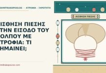 αίσθηση πίεσης στην είσοδο του κόλπου