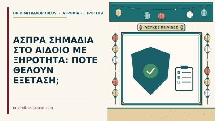 ΑΣΠΡΑ ΣΗΜΑΔΙΑ ΣΤΟ ΑΙΔΟΙΟ ΜΕ ΞΗΡΟΤΗΤΑ: ΠΟΤΕ ΘΕΛΟΥΝ ΕΞΕΤΑΣΗ; άσπρα σημάδια στο αιδοίο