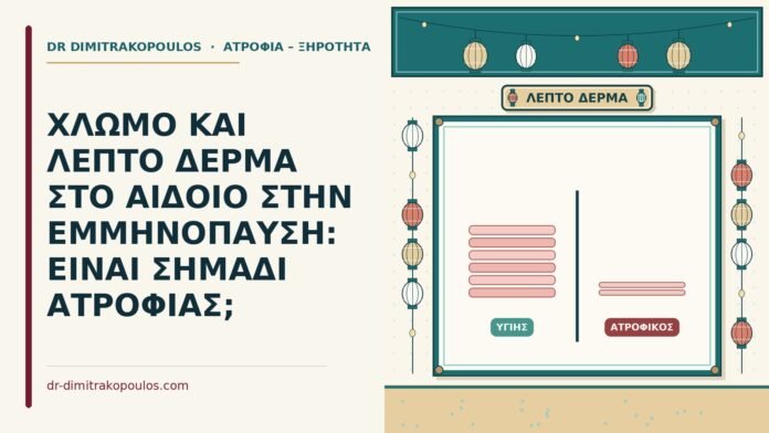 χλωμό και λεπτό δέρμα στο αιδοίο