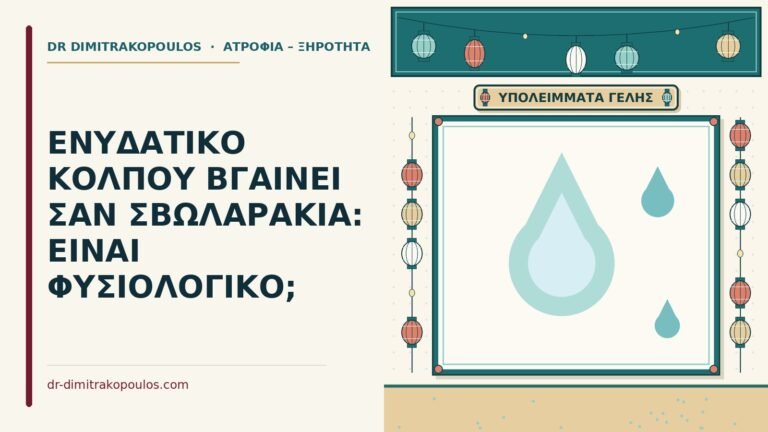 ενυδατικό κόλπου βγαίνει σαν σβωλαράκια