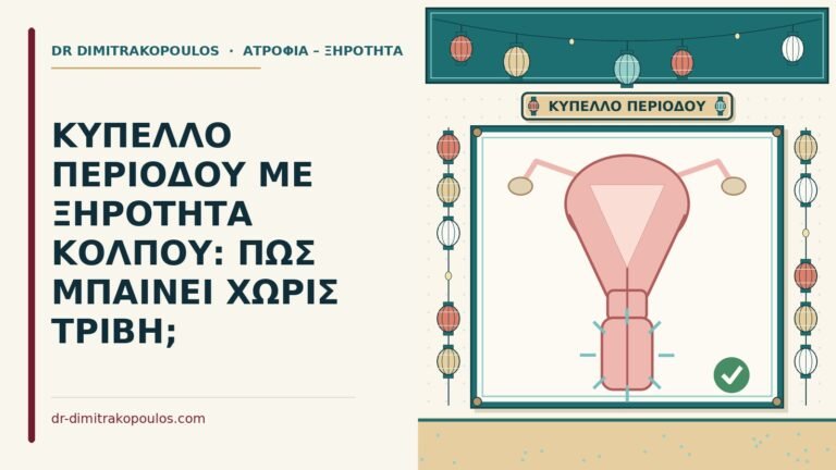 κύπελλο περιόδου με ξηρότητα κόλπου