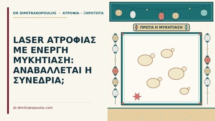 LASER ΑΤΡΟΦΙΑΣ ΜΕ ΕΝΕΡΓΗ ΜΥΚΗΤΙΑΣΗ: ΑΝΑΒΑΛΛΕΤΑΙ Η ΣΥΝΕΔΡΙΑ; laser ατροφίας με ενεργή μυκητίαση