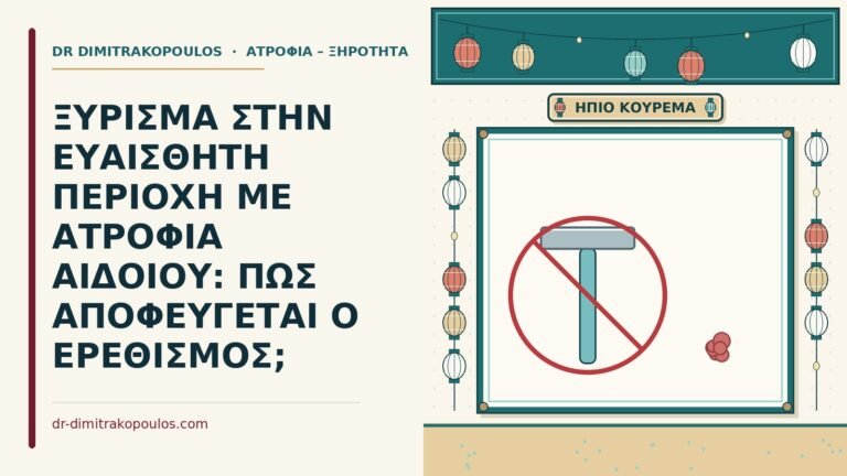 ξύρισμα στην ευαίσθητη περιοχή