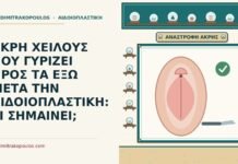 άκρη χείλους που γυρίζει