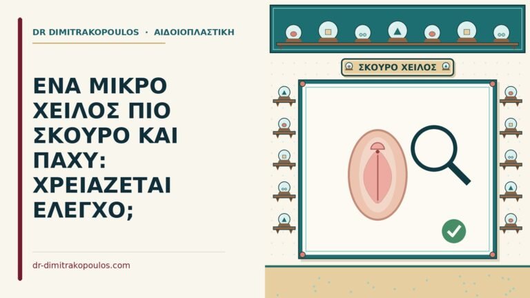 πιο σκούρο και παχύ μικρό χείλος